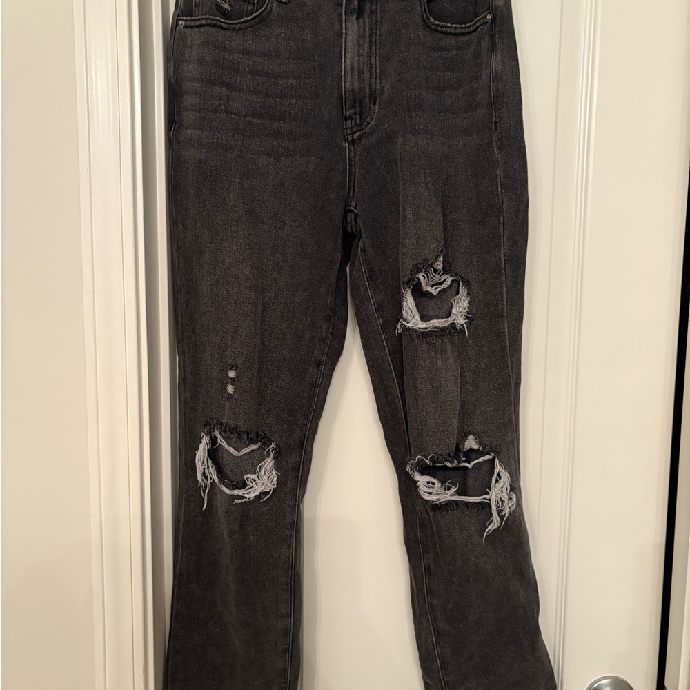 Distressed grey mom Jeans pacsun